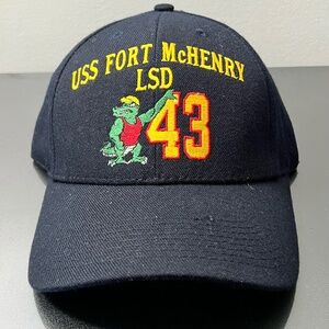 The Corps LSD 43 USS Fort McHenry Blue Adjustable Baseball Cap Hat